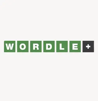 Игровое поле Wordle с сеткой 5x6. Зеленые, желтые и серые плитки показывают подсказки для угадывания скрытого слова из 5 букв.
